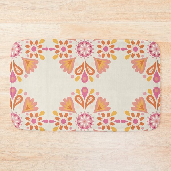 Item preview, Hungarian Folk Art orang pink yellow  designed and sold by vianahline.