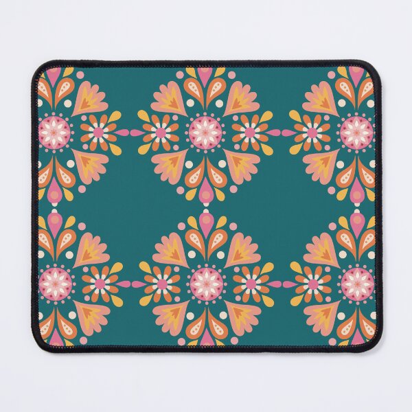 Item preview, Hungarian Folk Art yellow pink green designed and sold by vianahline.