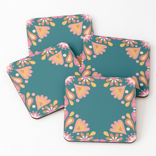 Item preview, Hungarian Folk Art yellow pink green designed and sold by vianahline.