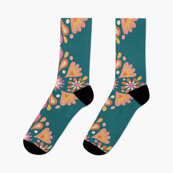 Item preview, Hungarian Folk Art yellow pink green designed and sold by vianahline.