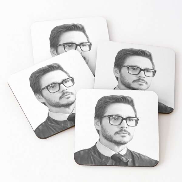 Item preview, Nerd Black & White Pedro Pascal designed and sold by ecdato.