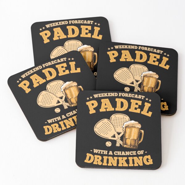 Item preview, Weekend Forecast Padel with a Chance of Drinking Beer Funny designed and sold by grinta2021.