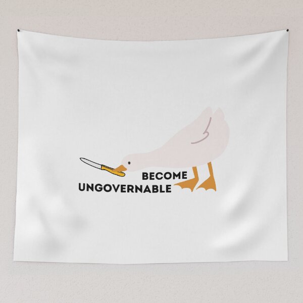 Item preview, Become Ungovernable - Duck With Knife Funny designed and sold by BopleDesigns.
