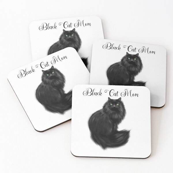 Item preview, Black cat mom designed and sold by BlackCatArtBB.
