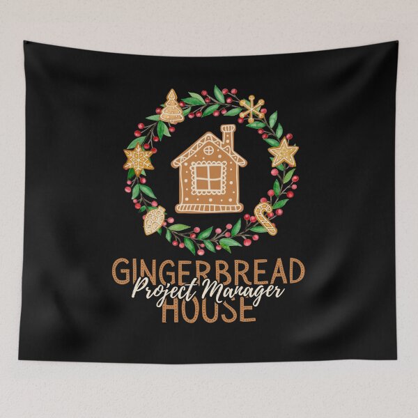 Item preview, Gingerbread House Project Manager-Baking christmas squad designed and sold by Mixture-DESIGN.