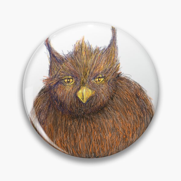 Item preview, Drowsy furry owl designed and sold by NinaBodenlosz.