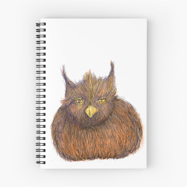 Item preview, Drowsy furry owl designed and sold by NinaBodenlosz.