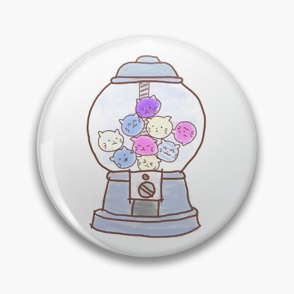 Item preview, Kawaii cat gumball machine designed and sold by Fifiyaa.