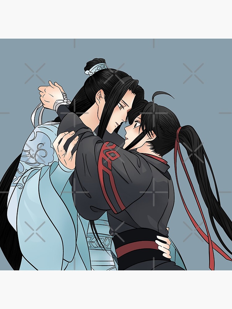 Wei Wuxian and Lan Zhan from the manhua Grandmaster of Demonic Cultivation:  Mo Dao Zu Shi original artwork Poster for Sale by EryaMoon