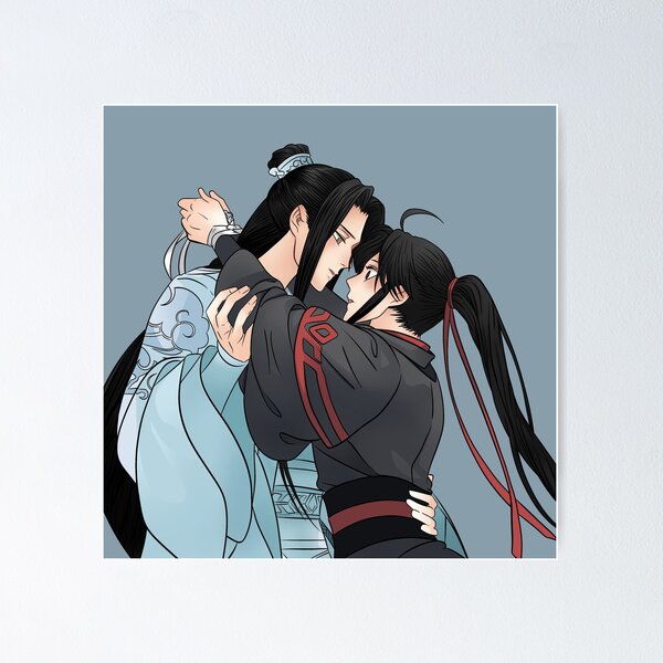 Wei Wuxian and Lan Zhan from the manhua Grandmaster of Demonic Cultivation:  Mo Dao Zu Shi original artwork Poster for Sale by EryaMoon