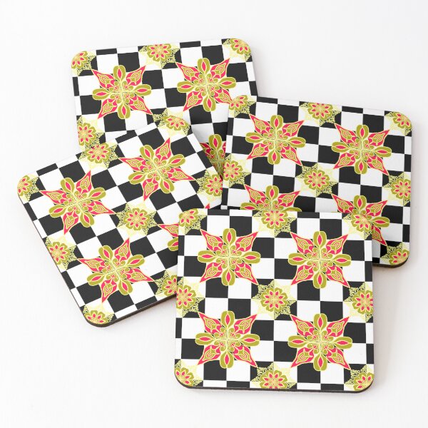 Item preview, Beautiful Mixed Checked Floral Pattern designed and sold by patternologyy.
