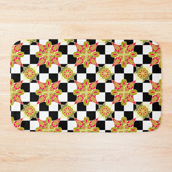 Item preview, Beautiful Mixed Checked Floral Pattern designed and sold by patternologyy.
