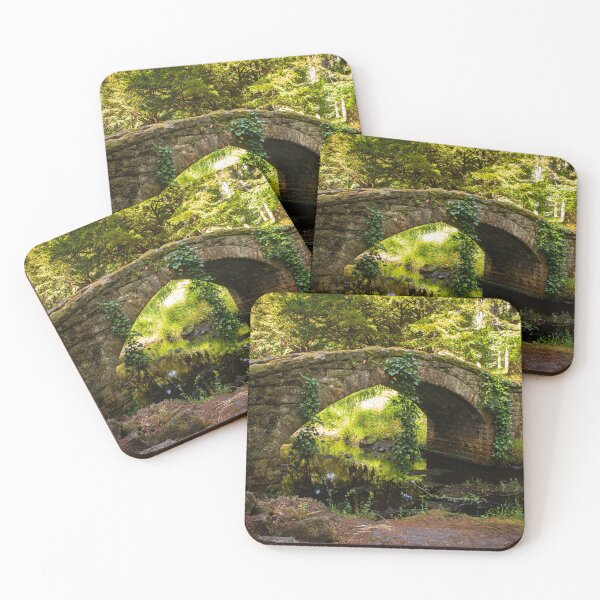 Item preview, Historical bridge in the forest - Cragside designed and sold by chiaravisuals.