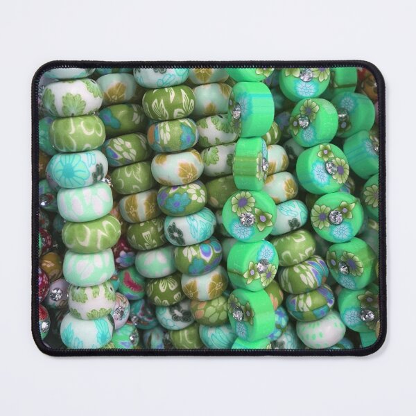 Item preview, Cheerful strings beads in Mint & Olive colors by Iritof designed and sold by iritof.