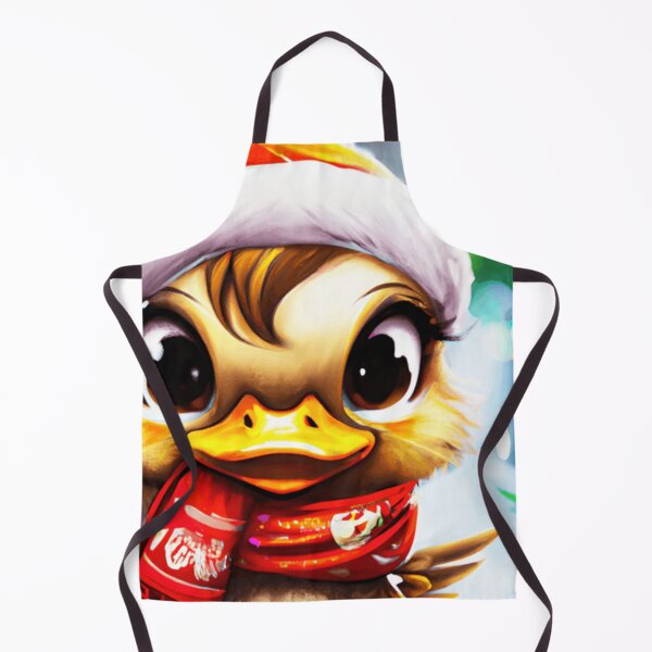Item preview, Cutedom - Duck Wearing A Christmas Hat And Scarf designed and sold by RaynbowCute.