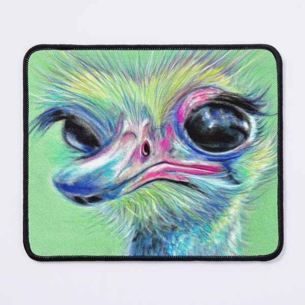 Item preview, Ostrich cute big eyed emu zoo animals designed and sold by Julieford.