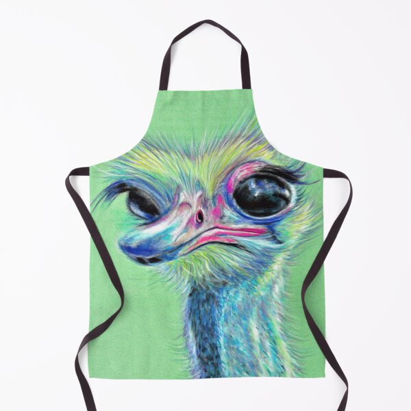 Item preview, Ostrich cute big eyed emu zoo animals designed and sold by Julieford.