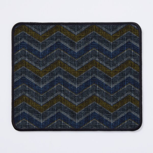 Item preview, Denim blue and gray zigzag pattern. designed and sold by marinaklykva.