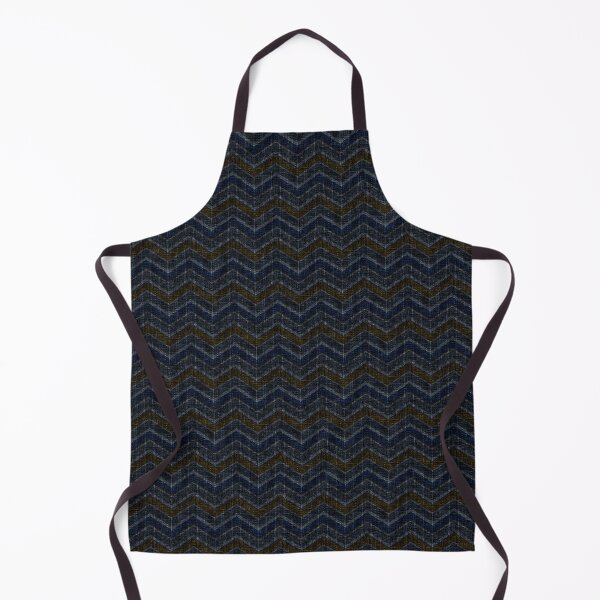 Item preview, Denim blue and gray zigzag pattern. designed and sold by marinaklykva.