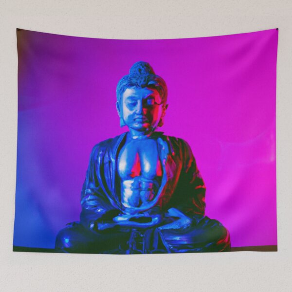 Artikelvorschau, Synthwave-Buddha entworfen und verkauft von EggheadK8.