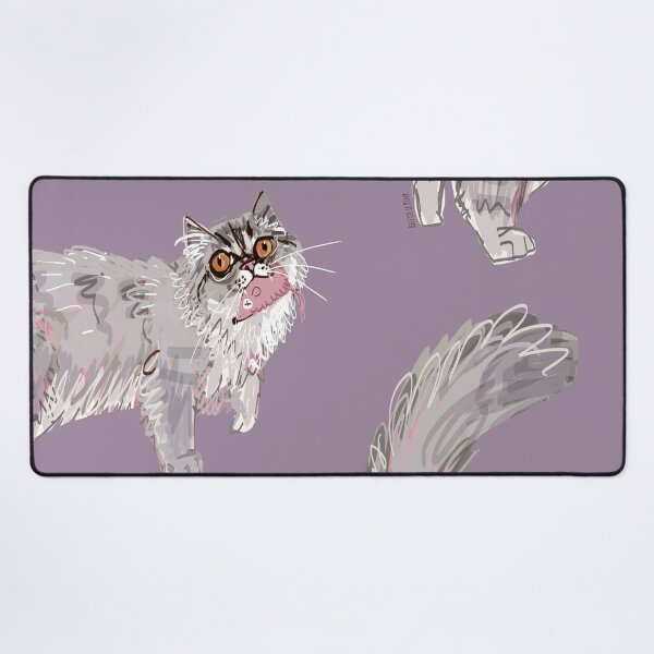 Item preview, Persian cat with a toy designed and sold by belettelepink.
