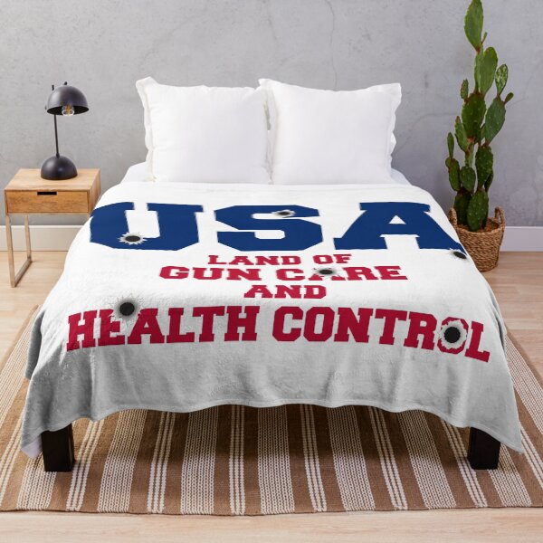 Item preview, USA - land of gun care and health control designed and sold by Signs for Dark Times.