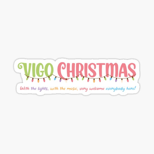 Vigo Navidad - con luces, con la música....  Pegatina
