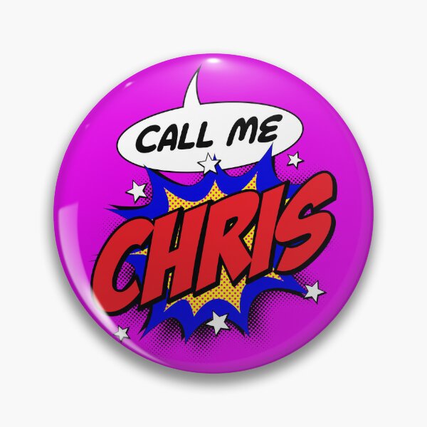 Item preview, Personalised Call Me Chris Pop Art Comic Design designed and sold by CandOCreative.