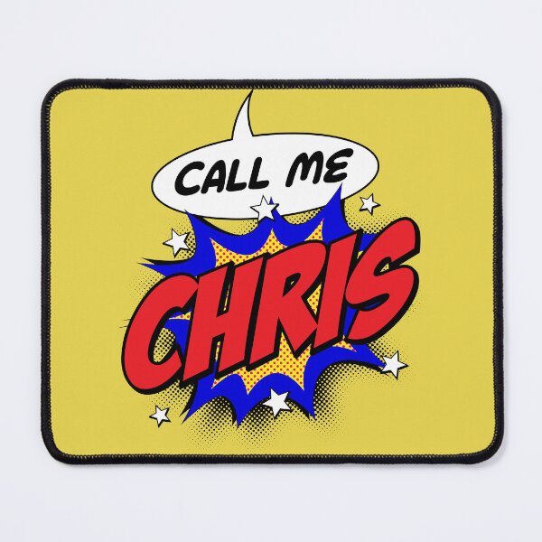 Item preview, Personalised Call Me Chris Pop Art Comic Design designed and sold by CandOCreative.