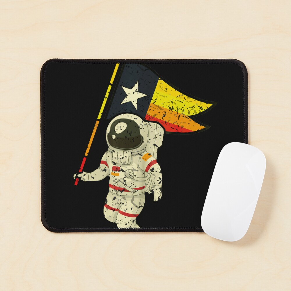 Houston Champ Texas Flag Astronaut Space City  Sticker for Sale by  Robbonard