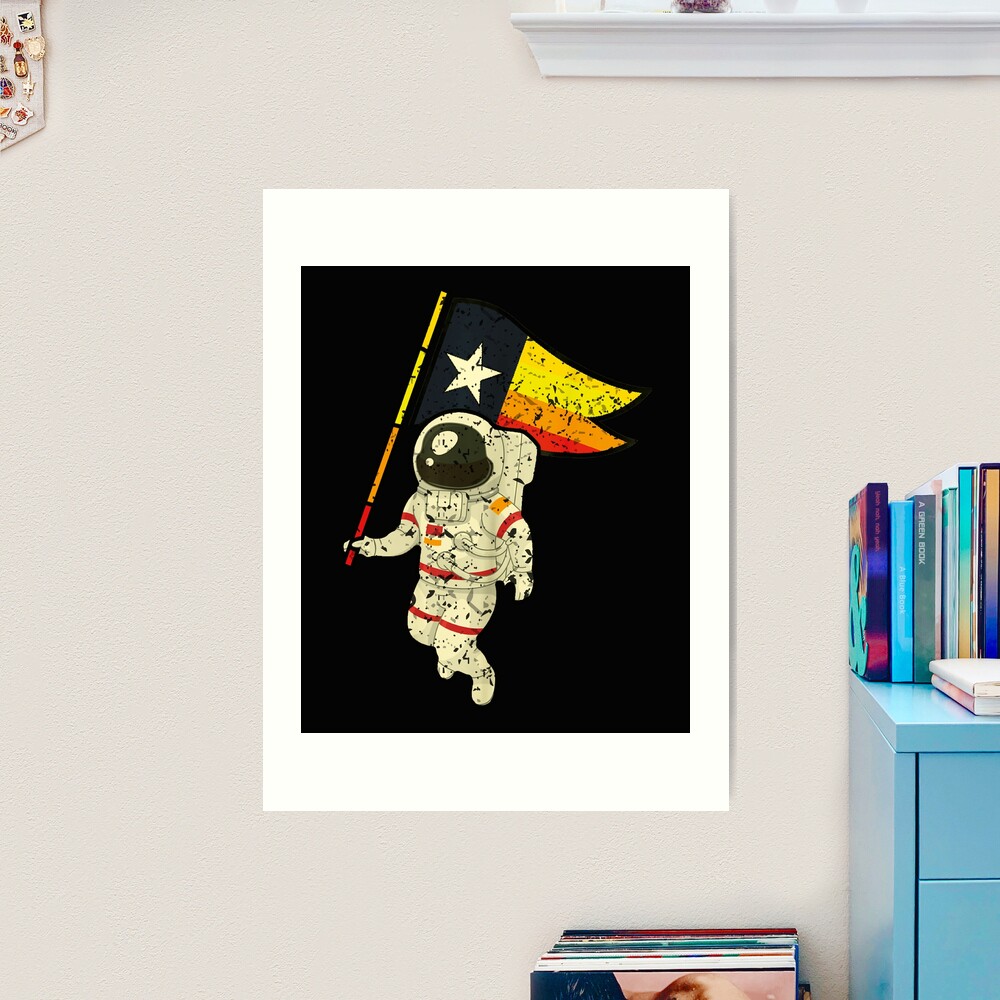 Space City: 7x10 College Ruled (200 pages/100 sheets)  Notebook,Journal,Houston Champ Texas Flag Astronaut