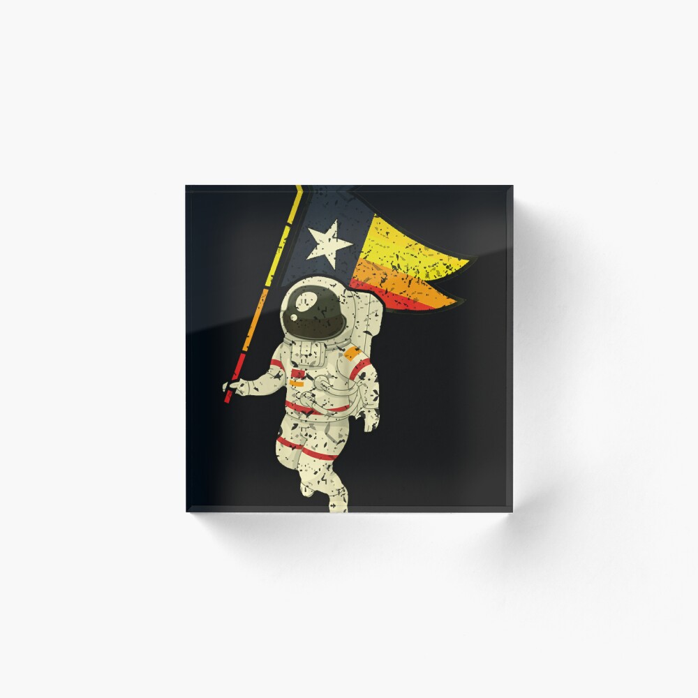 Houston Champ Texas Flag Astronaut Space City Sticker for Sale by