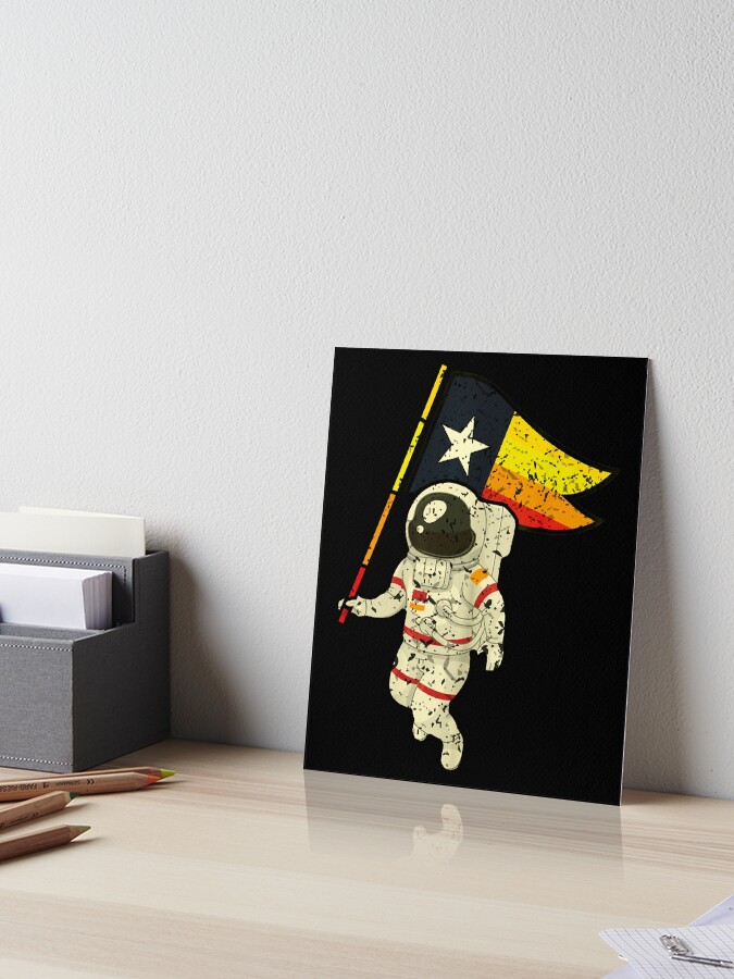 Houston Champ Texas Flag Astronaut Space City - Houston Space City  Astronaut  Art Board Print for Sale by NabShirts