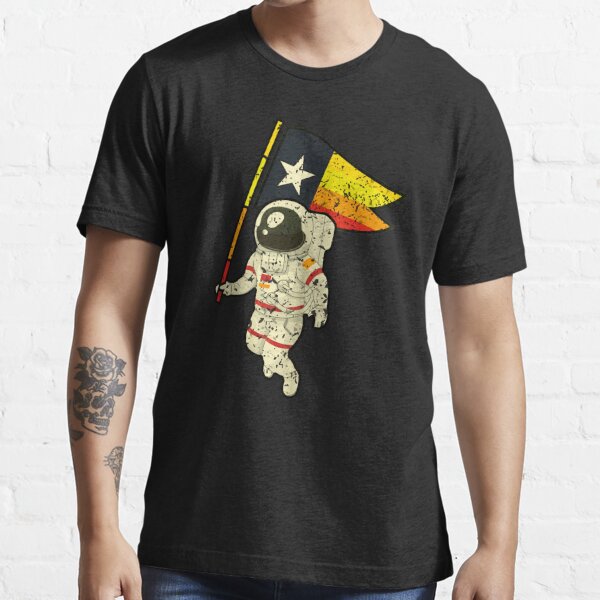 Houston Champ Texas Flag Astronaut Space City - Houston Space City Astronaut   Essential T-Shirt for Sale by NabShirts