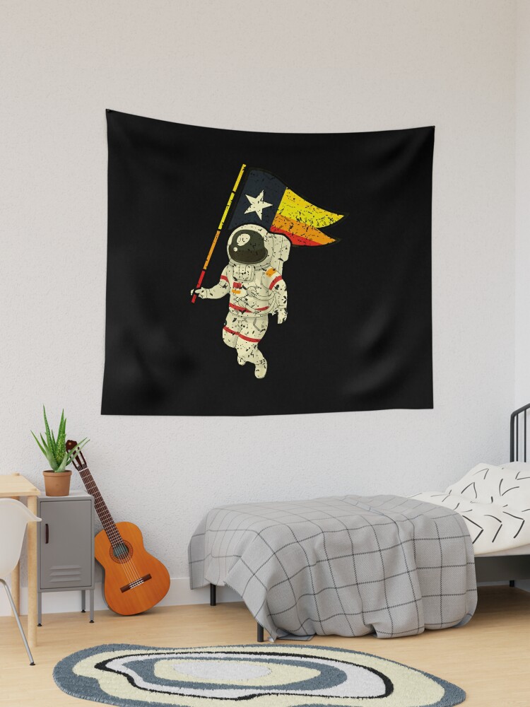 Houston Champ Texas Flag Astronaut Space City - Houston Space City Astronaut   Art Board Print for Sale by NabShirts