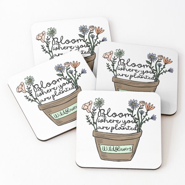 Item preview, Bloom where you are planted flowers designed and sold by SpiritedArtwork.