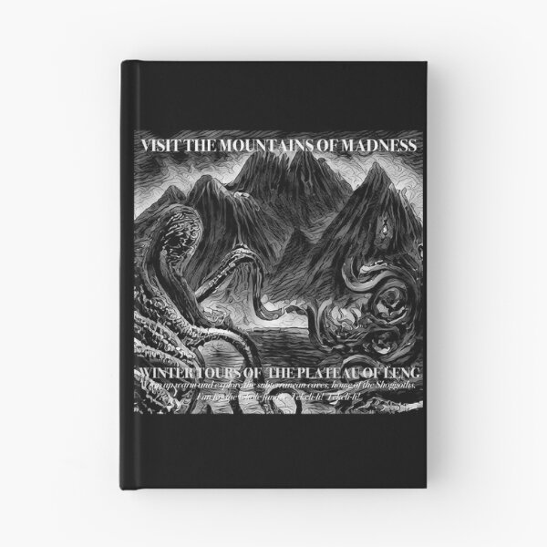 Item preview, Visit The Mountains of Madness, Winter Tours of the Plateau of Leng (Black & White) - spcreationsco22 designed and sold by SpCreationsCo22.