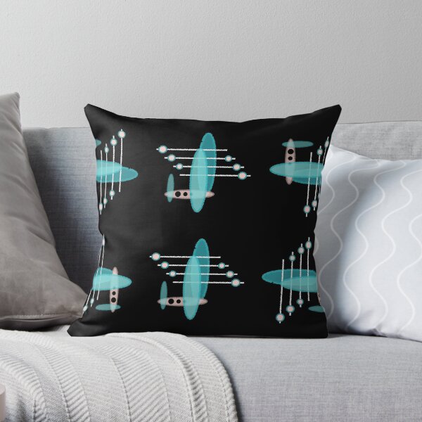 Atomic Bars Throw Pillow