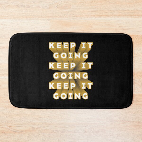 Item preview, Keep It Going repeated 3D text gold white designed and sold by hockeng.
