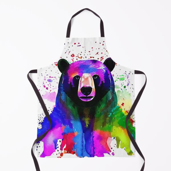 Item preview, Watercolor Splatter Grizzly Bear designed and sold by DreamScheme.