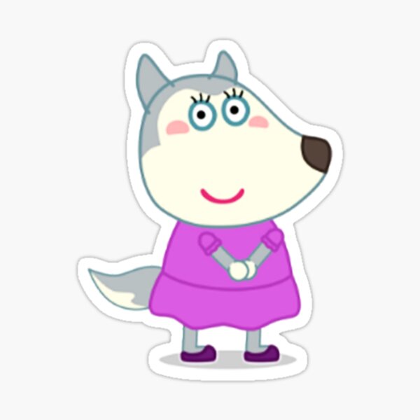 Garhelper Wolfoo Família Pelúcia Desenhos animados - Lobinha Lucy