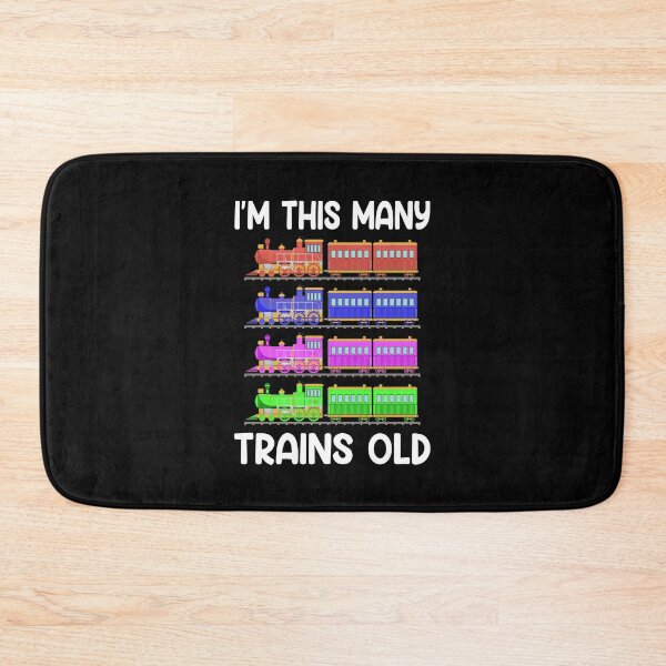 Item preview, Kids 4 Years Birthday I'm This Many Trains Old designed and sold by 1Designology1.