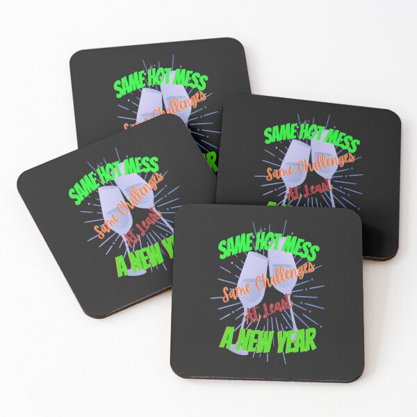 Item preview, Same Hot Mess at Least a New Year Lettering Design, 3, Howdy New Year, New Years Celebration, New Years Eve Countdown designed and sold by Adri Barnard.