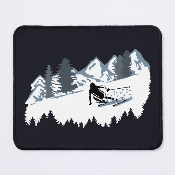 Artikelvorschau, Skifahrer und Berge - Skifahren, Ski entworfen und verkauft von claudiasartwork.