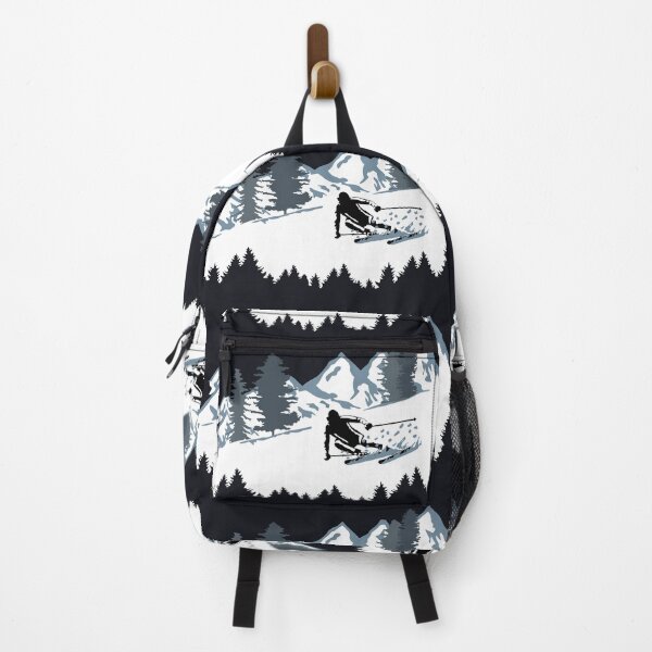 Item preview, Skier and mountains - skiing, skiing designed and sold by claudiasartwork.
