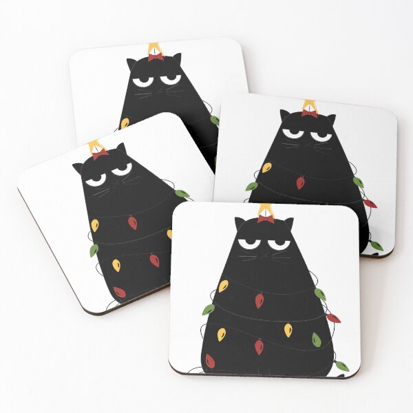 Item preview, Grumpy Christmas Cat funny designed and sold by ArtshopmaStore ⭐⭐⭐⭐⭐.