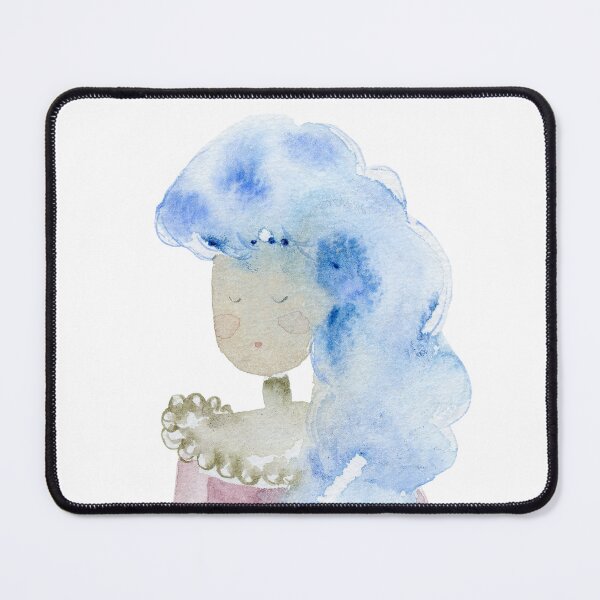 Item preview, Lady with blue hairs designed and sold by alisonsadler.