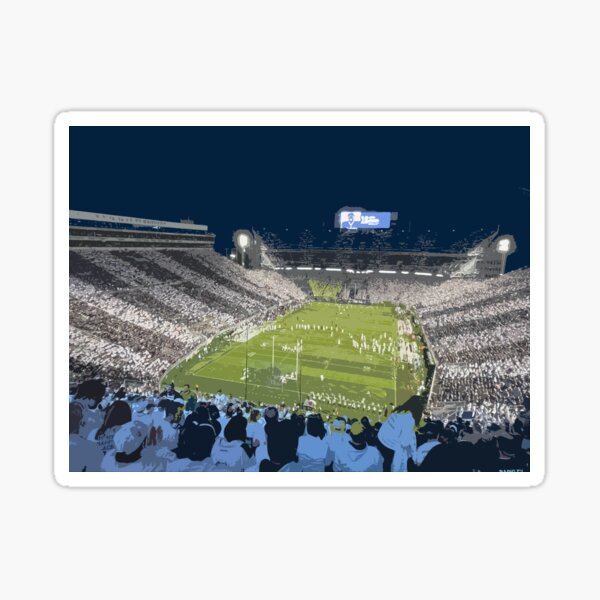 Beaver Stadium Stripe Out Game Framed Picture