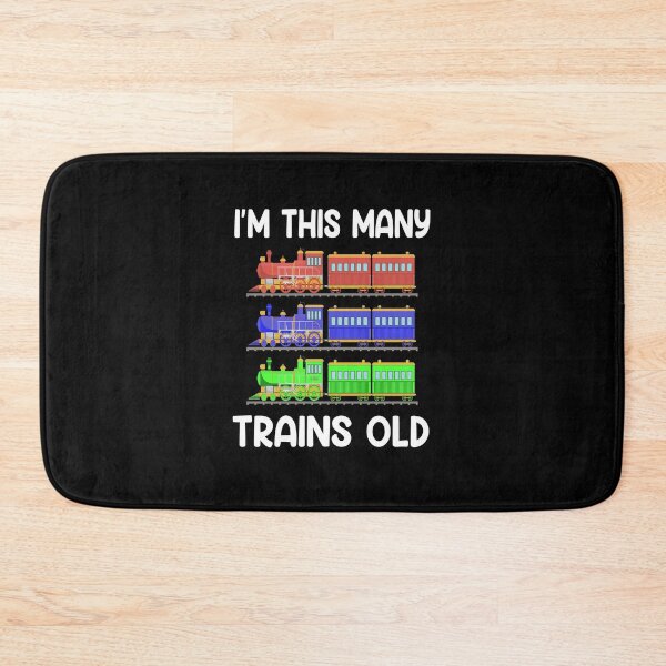 Item preview, Kids 3 Years Birthday I'm This Many Trains Old designed and sold by 1Designology1.