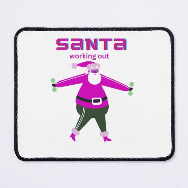Item preview, SANTA IS WORKING OUT designed and sold by marie1919.